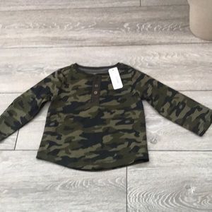 Gymboree baby camo shirt 12-18 months new